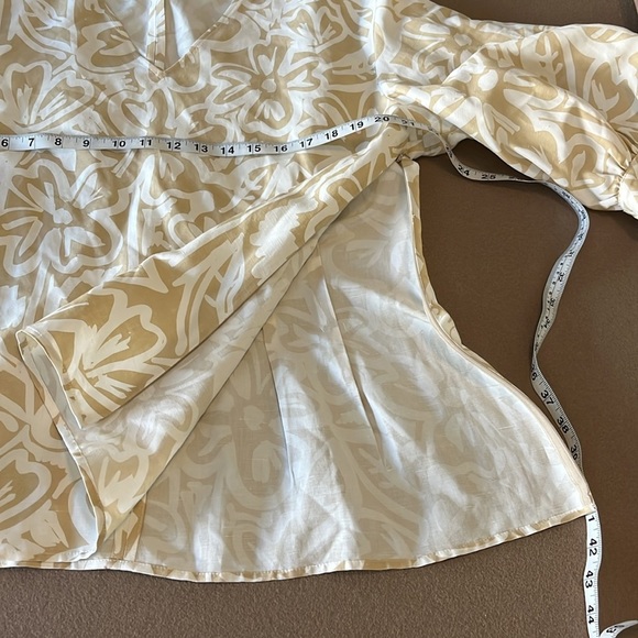 LAFAYETTE 148 NEW YORK Astley Light Garden Print Blouse - XL - Picture 8 of 11